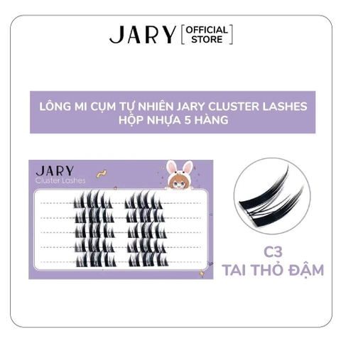Hộp Nhựa 5 Hàng Lông Mi Cụm Tự Nhiên, Đa Phong Cách Jary Cluster Lashes Hàn Quốc