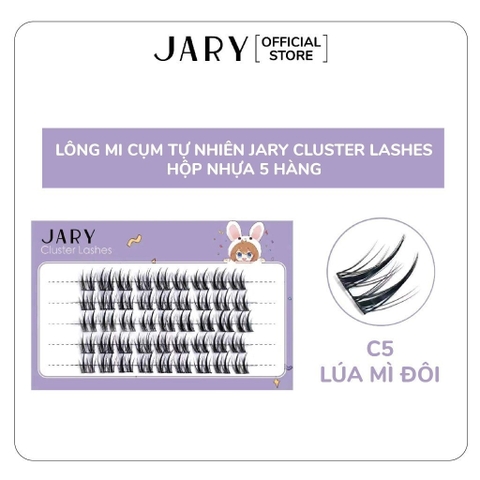 Hộp Nhựa 5 Hàng Lông Mi Cụm Tự Nhiên, Đa Phong Cách Jary Cluster Lashes Hàn Quốc