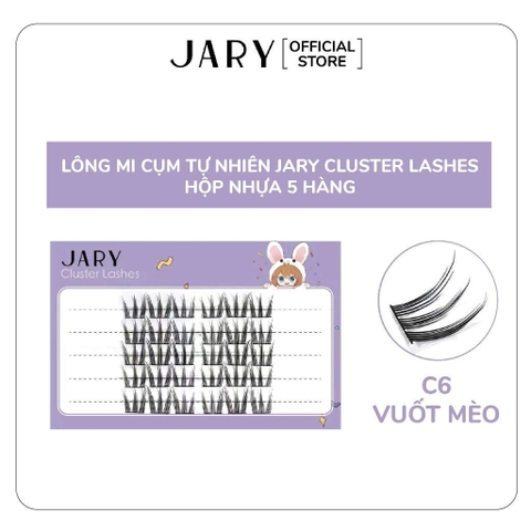 Hộp Nhựa 5 Hàng Lông Mi Cụm Tự Nhiên, Đa Phong Cách Jary Cluster Lashes Hàn Quốc