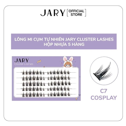 Hộp Nhựa 5 Hàng Lông Mi Cụm Tự Nhiên, Đa Phong Cách Jary Cluster Lashes Hàn Quốc