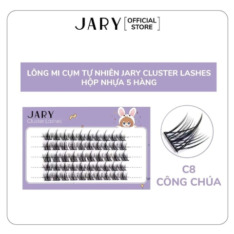 Hộp Nhựa 5 Hàng Lông Mi Cụm Tự Nhiên, Đa Phong Cách Jary Cluster Lashes Hàn Quốc