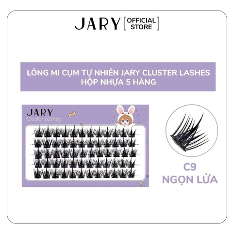 Hộp Nhựa 5 Hàng Lông Mi Cụm Tự Nhiên, Đa Phong Cách Jary Cluster Lashes Hàn Quốc