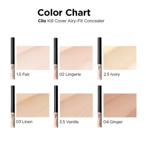 f137 - Clio - Kem che khuyết điểm CLIO KILL COVER AIRY-FIT CONCEALER