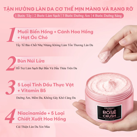 f335 - Kem tẩy tế bào chết Colorkey ROSÉ CRUSH 200g