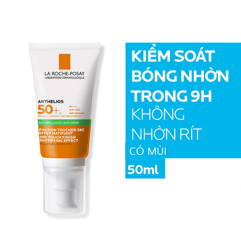 d447 - Kem Chống Nắng La Roche Posay ( Da Dầu - Vạch Xanh - Mẫu Mới - Ko Mùi ) Anti Shine, Anthelios XL, Non-perfumed Gel - Creme 50+ SPF, 50ml