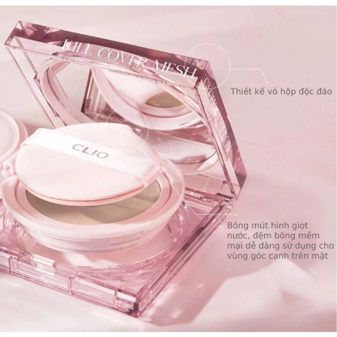 f168 - Clio - Phấn nước CLIO KILL COVER HIGH GLOW CUSHION SPF 50+, PA++++