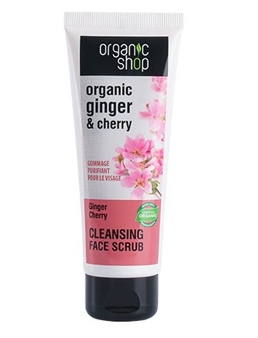Tẩy Da Chết Cho Mặt Organic Shop 75ml (Cà phê, Hoa Anh Đào và Xoài)