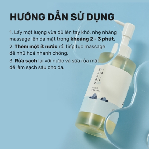 Round Lab Dầu Tẩy Trang 1025 Dokdo Cleansing Oil 200ml làm sạch lớp trang điểm và bụi mịn
