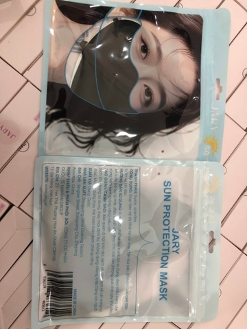Khẩu Trang Vải, Logo Đổi Màu Chống Tia UV Jary Sun Protection Mask UPF50+