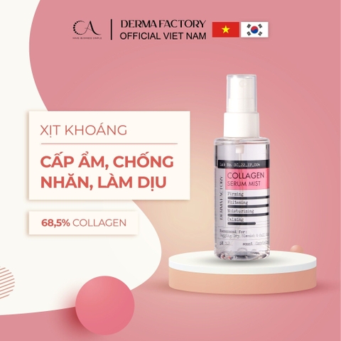 f354 - Derma Factory - Xịt dưỡng phục hồi và tăng đàn hồi da Collagen Serum Mist 80ml