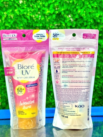 e322 - Bioré - Serum Chống Nắng Dưỡng Thể body 3X Protection SPF50+ PA+++ 150ml