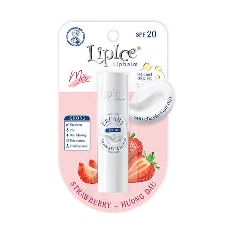 f204 - Son Dưỡng Không Màu Chuyển Kem Mịn LIPICE Lipbalm Creamy