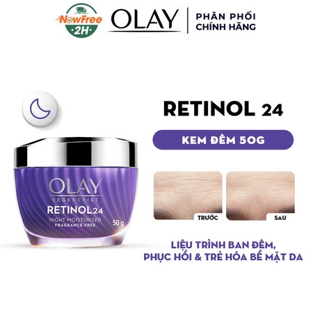 f065 - Kem Dưỡng Ban Đêm OLAY Regenerist Retinol 24 Night Moisturiser Hạn Chế Lão Hóa 50g LYO