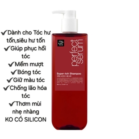 e907 - Dầu gội xả Mise En Scene Perfect Serum Hair 680 ml