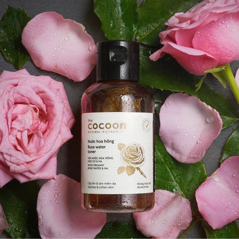 Nước Hoa Hồng Cấp Ẩm Làm Mềm Da Cocoon Rose Water Toner 140ml