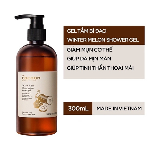 f309 - Sữa Tắm Bí Đao Cocoon Dạng Gel Giúp Giảm Mụn Lưng 310ml - 500ml
