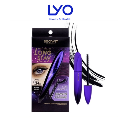 Mascara Dài Mi Star Galaxy Long Stay Dày Mi Browit By Nongchat Chống Nước, Lâu Trôi 8g LYO