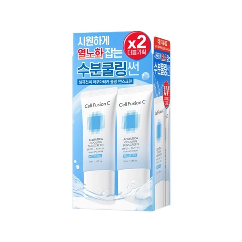 [Set 35ml+35ml] Kem chống nắng Cell Fusion C Laser UV, Advanced Clear, Aqua Tone Up combo 2 tuýp