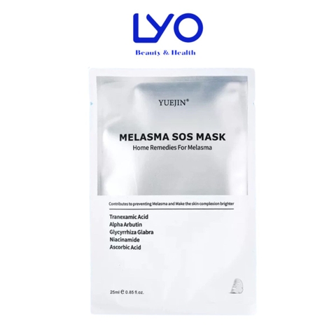 Lẻ 1 Miếng Mặt nạ dưỡng trắng da Yuejin Melasma SOS Mask, giúp da đàn hồi, căng bóng mịn màng