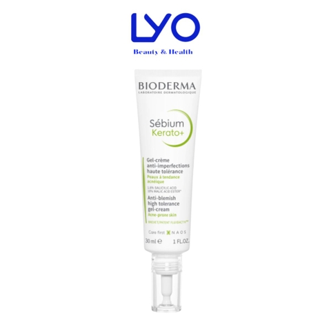 Kem dưỡng hỗ trợ giảm mụn chuyên sâu cho da mụn nhẹ đến trung bình Bioderma Sébium Kerato+ 30ml