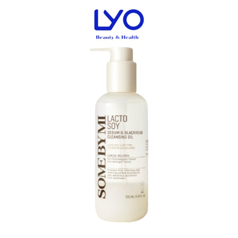 [SOME BY MI] Dầu tẩy trang đậu nành LACTO SOY SEBUM & BLACKHEAD CLEANSING OIL 200ml