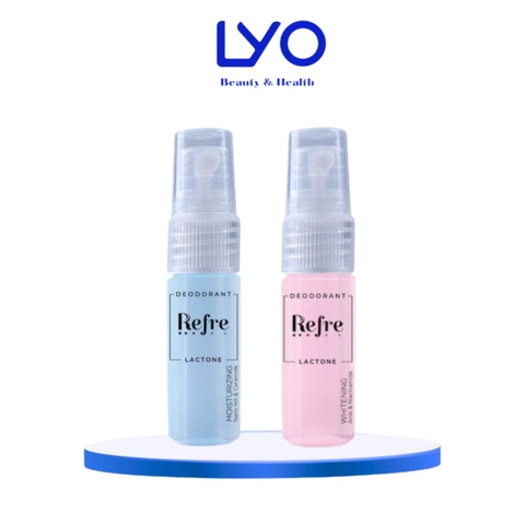 Xịt Khử Mùi Mini Refre Deodorant Lactone 6ml bản hồng/xanh