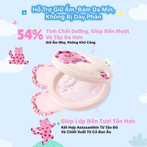 f429 - Phấn phủ nén Colorkey Pokky Mao Blurring Silky Setting Powder 7g