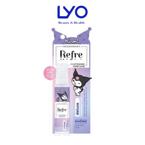 Xịt Khử Mùi Refre Whitening Perfume phiên bản Kuromi Deluxe 30ml