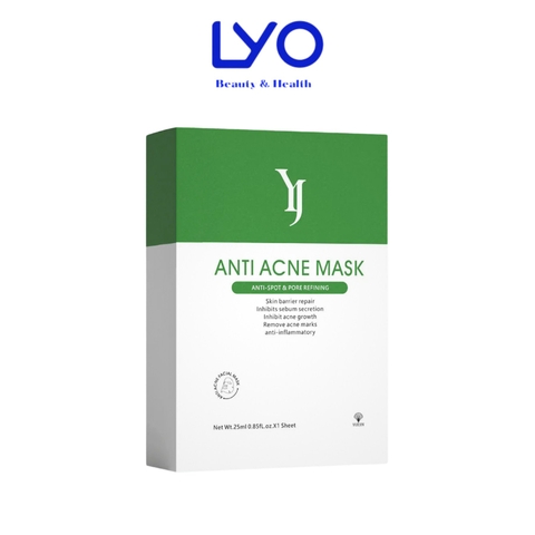 Combo 10 miếng mặt nạ Yuejin Anti Acne Mask 25ml (Hộp 10 miếng)