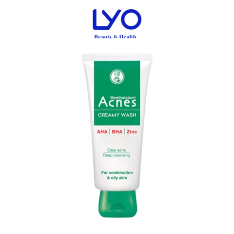 Kem Rửa Mặt Ngăn Ngừa Mụn Acnes Creamy Wash 100g