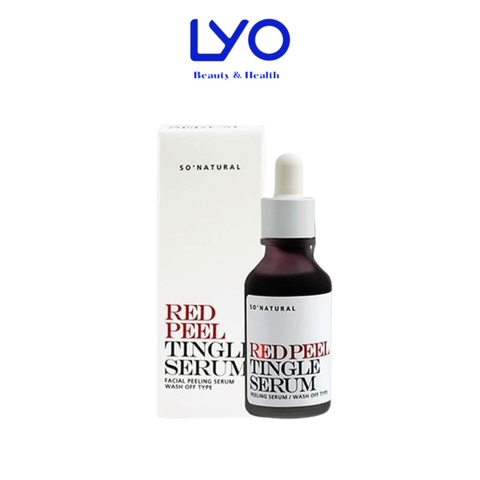 Tinh chất tẩy da chết hóa học So Natural Red Peel Tingle Serum 10ml