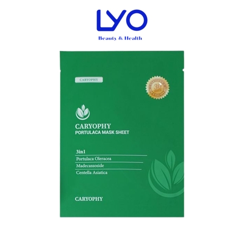 Lẻ 1 Mặt Nạ Hỗ Trợ Giảm Mụn Caryophy Portulaca Mask Sheet 22g