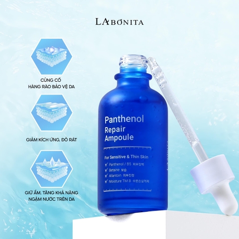 Serum hỗ trợ phục hồi làm dịu da La Bonita Panthenol Repair Ampoule 50ml LYO