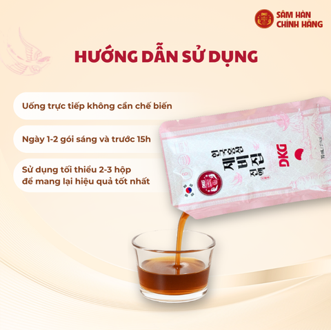 e555 - Daedong - Yến Sào Hồng Sâm DKG (30 gói x 70ml)