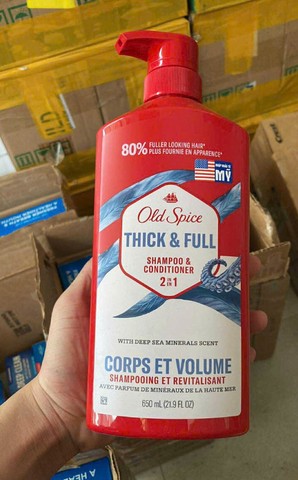 Dầu Gội Xả 2in1 Old Spice 650ml Chính Hãng Mỹ nhiều mùi hương cho nam giới