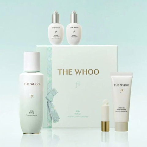 F445 - THE WHOO - Bộ Tinh Chất Ngăn Ngừa Lão Hóa Whoo Bichup Treatment Essence Special + Tặng bình nước