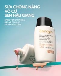 f411 - Sữa chống nắng vô cơ sen Hậu Giang Cocoon (Tone-up Beige)