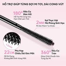 f094 - Mascara giúp mi dài và cong tự nhiên Colorkey Long & Dense Mascara 4.5 g