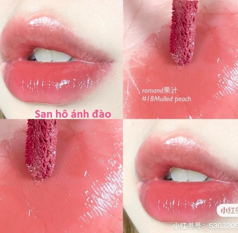 Son Romand (Son Kem Lì Zero Velvet, Son Bóng Juicy Lasting và Glasting Water Tint)
