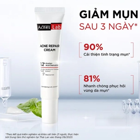 f348 - Kem dưỡng da giảm mụn chuyên sâu Rohto Acnes Lab Acne Repair Cream 20g