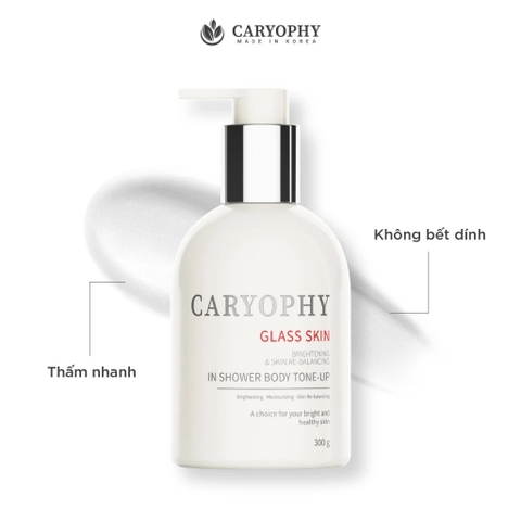 e786 - Caryophy - Kem dưỡng thể Caryophy Glass Skin In Shower Body Tone-Up Cream 300g