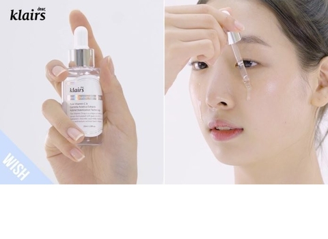 Tinh Chất Vitamin C dưỡng trắng giảm thâm mụn, tái tạo da Klairs Freshly Juiced Vitamin Drop -  35ml