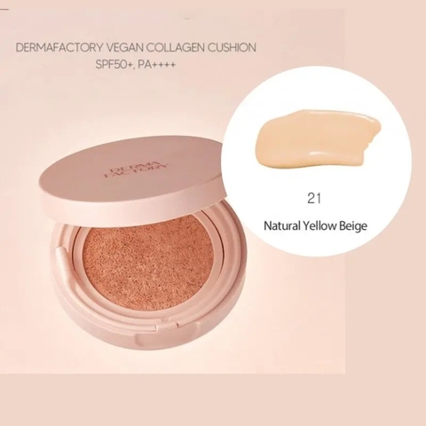 f059 - Phấn nước chống nắng thuần chay Derma Factory Vegan Collagen Cushion 15g LYO