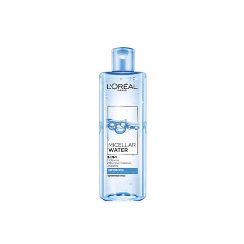 Nước tẩy trang Paris 3 in 1 Loreal Micellar Water Refreshing 400ml