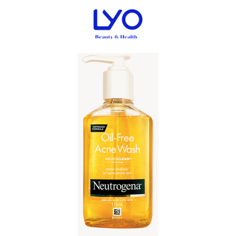 Sữa Rửa Mặt Neutrogena Oil-Free Acne Wash 175ml dành cho da dầu mụn