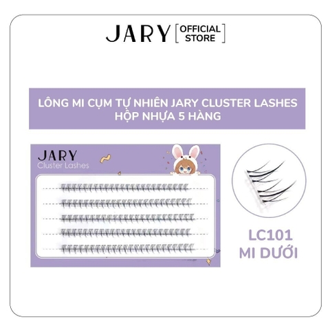 Hộp Nhựa 5 Hàng Lông Mi Cụm Tự Nhiên, Đa Phong Cách Jary Cluster Lashes Hàn Quốc