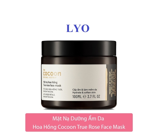 Mặt Nạ Hoa Hồng Cấp Ẩm Làm Mềm Da Cocoon True Rose Face Mask 100ml
