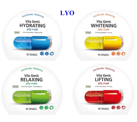 Lẻ 1 Miếng & Combo 10 Miếng Mặt Nạ Giấy BNBG Vita Genic Hàn Quốc