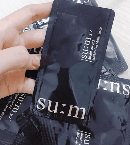Combo 10 Mặt nạ sủi bọt thải độc Su:m37 Bright Award Bubble-De Mask