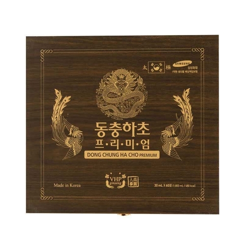 Nước Đông Trùng Hạ Thảo Daedong Ginseng Hàn Quốc, Tăng Cường Sức Khoẻ Hộp Gỗ (60 Gói x 30ml) LYO